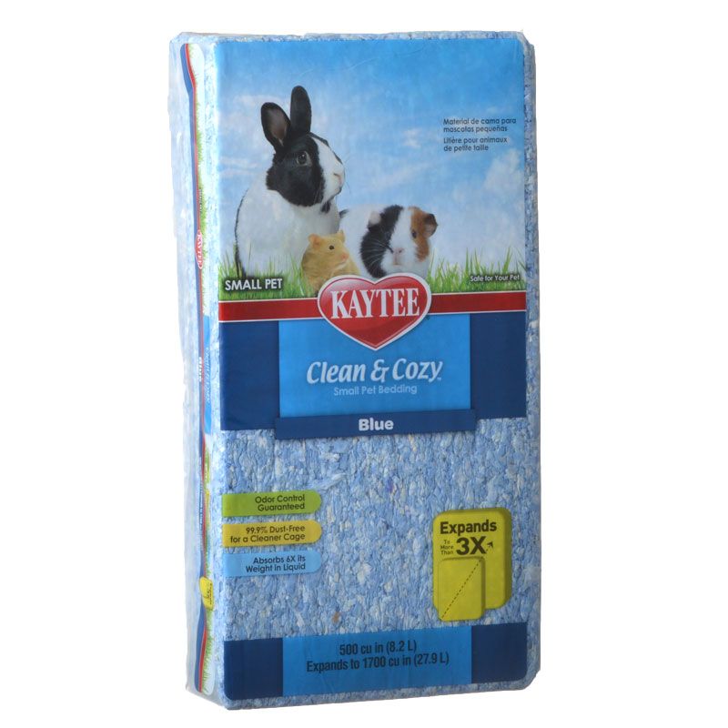 Kaytee Clean and Cozy Small Pet Bedding - Blue - 500 Cubic Inches