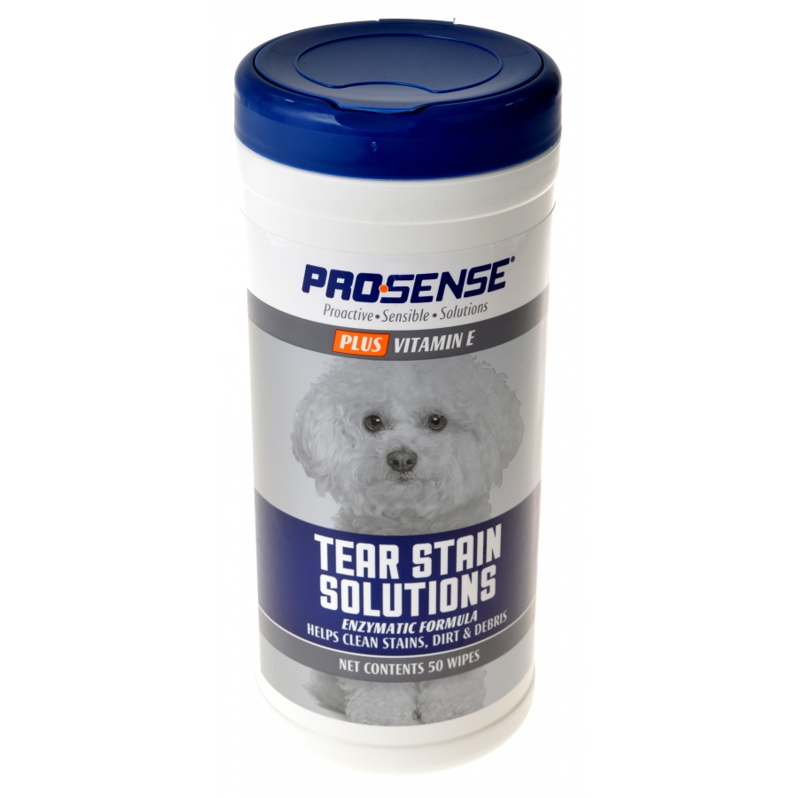 Pro-Sense Plus Tear Stain Solutions for Dogs - 50 Count - 2 Pieces