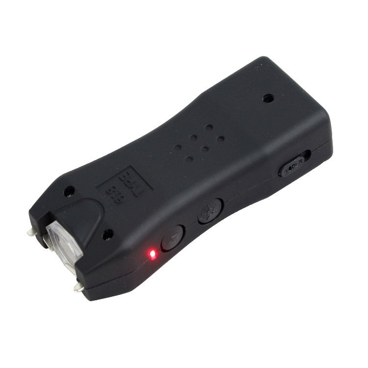 800 KV Flashlight LED Black Stun Gun Safety Switch