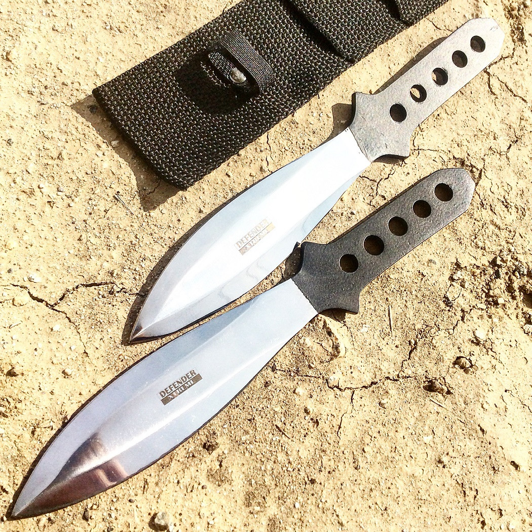 Set of 2 Throwing Knives with Sheath