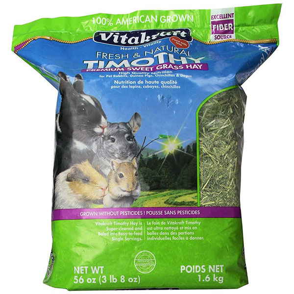 Vitakraft Fresh & Natural Timothy Premium Sweet Grass Hay - 56 oz