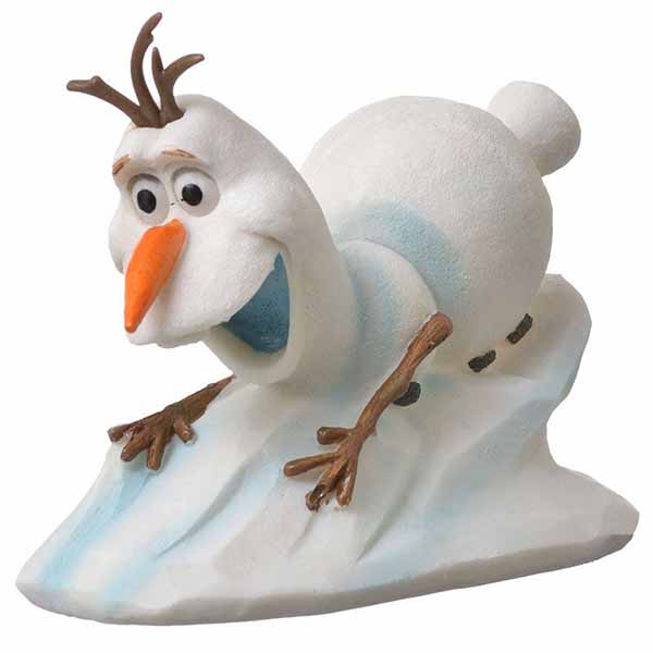 Penn Plax Frozen Olaf Sliding Down Aquarium Ornament - 5 in. L x 2.5 in. W x 4 in. H