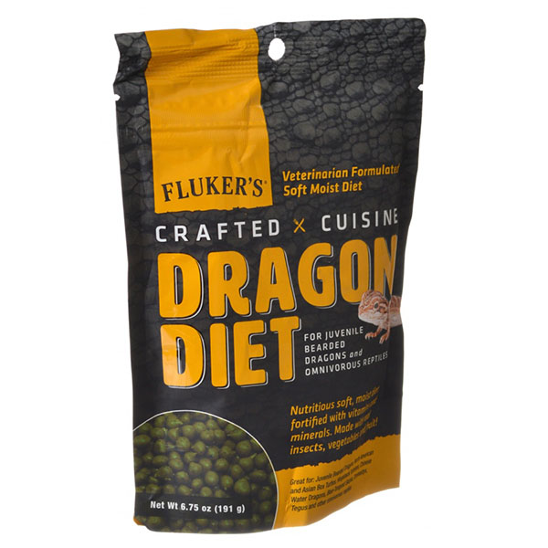 Flukers Crafted Cuisine Dragon Diet - Juveniles - 6.5 oz - 2 Pieces