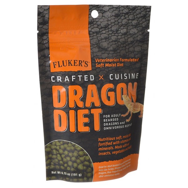 Flukers Crafted Cuisine Dragon Diet - Adults - 6.5 oz - 2 Pieces