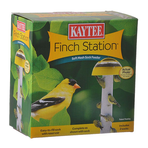 Kaytee Finch Station Sock Feeder - 6 in. Diameter x 21 in. Tall