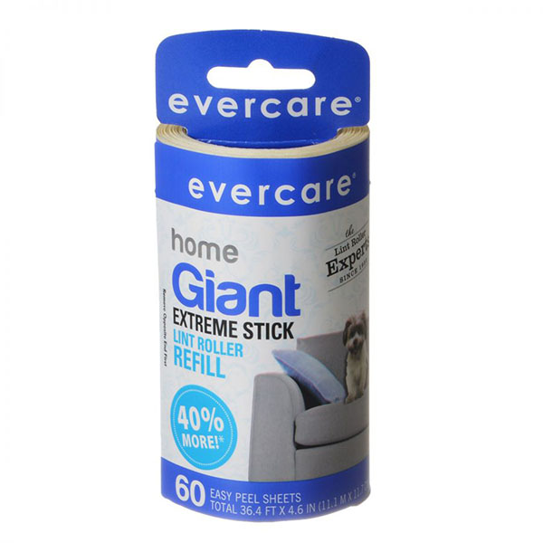 Ever care Giant Lint Roller Refill - 60 X-Large Sheet Roll - 4 Pieces