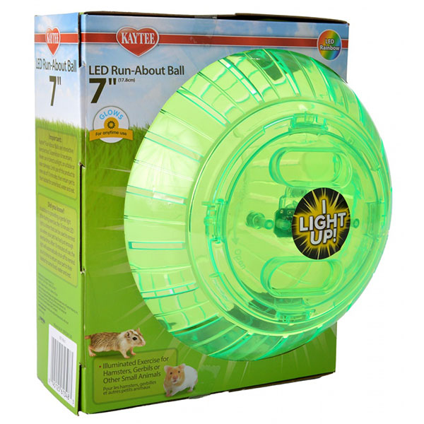 Kaytee LED Run-About Ball - 7 in. Diameter
