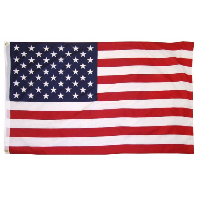 3 ft. x 5 ft. Cotton USA Flag indoor Outdoor