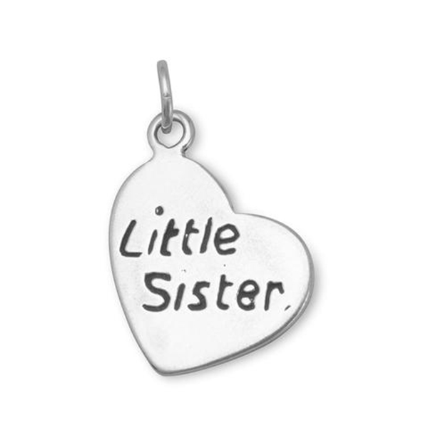 Oxidized - Little Sister - Heart Charm