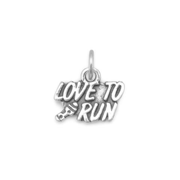 Oxidized - Love to Run - Charm