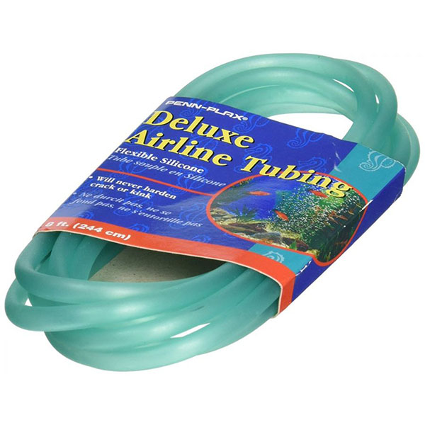 Penn Plax Deluxe Airline Tubing - Silicone - 8 in. Long x 3/16 in. Diameter - 5 Pieces