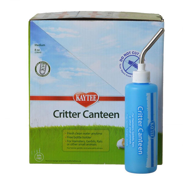 Kaytee Critter Canteen Water Bottle - 8 oz - 12 Pack