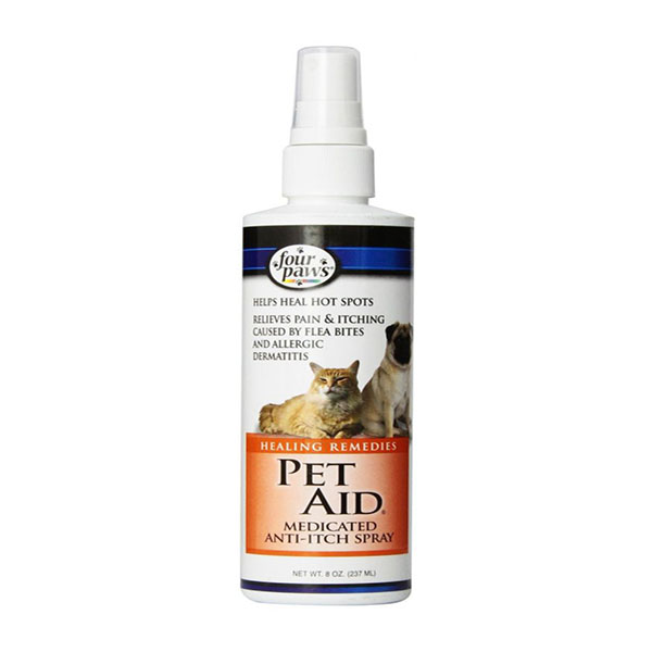 Four Paws Pet Aid Medicated Anti-Itch Spray - 8 oz - 2 Pieces