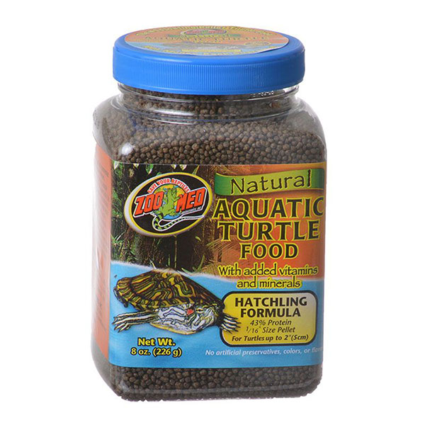 Zoo Med Natural Aquatic Turtle Food - Hatching Formula Pellets - 8 oz - 2 Pieces