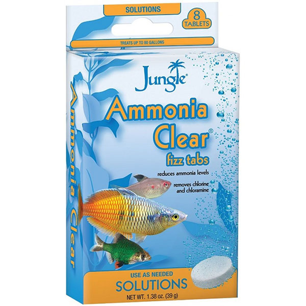 Jungle Labs Ammonia Clear Fizz Tabs - 8 Tabs - 1.38 oz - 5 Pieces