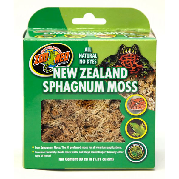 Zoo Med New Zealand Sphagnum Moss - 80 Cubic Inches - 2 Pieces