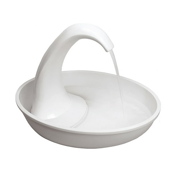 Pioneer Pet Swan Ceramic Water Fountain - 80 oz