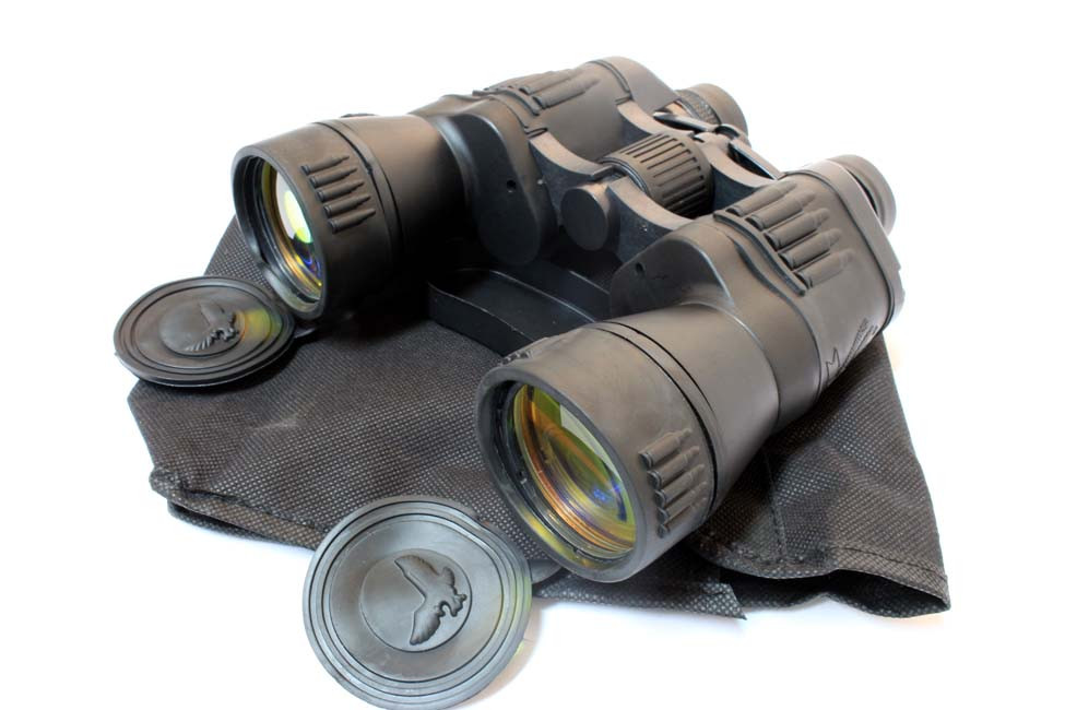 30x50 Ruby Coated Binoculars Black