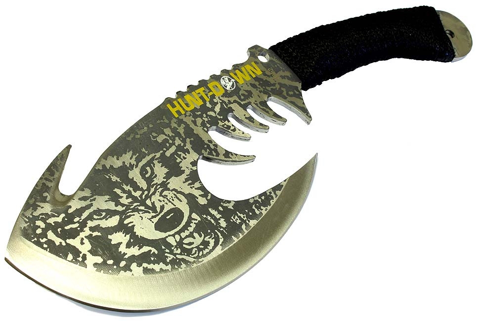 11.5 in. Hunt-Down Wolf Axe Stainless Steel Blade Collectible