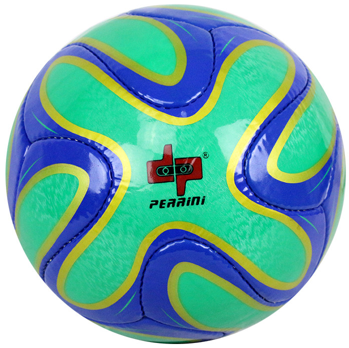 Perrini Green/Blue/Gold Soccer Ball Size 5