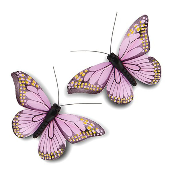 Medium Hand Painted Butterfly - Pack of 12 - 2 Pieces