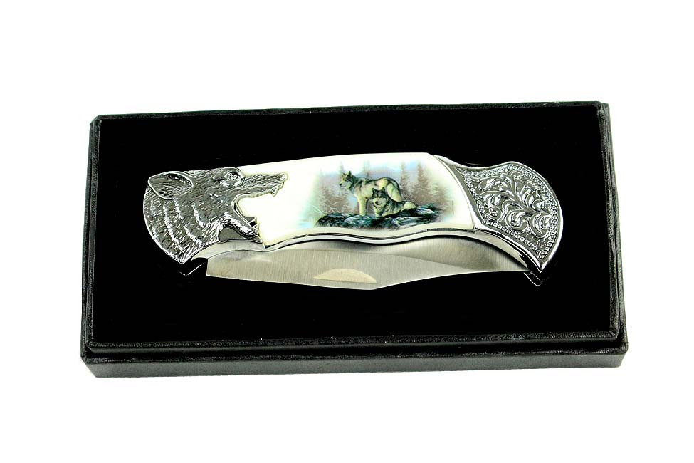 7.25 in. BoneEdge Wolf Folding Knife