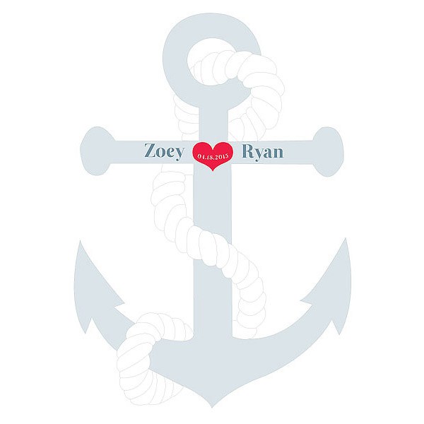 Anchor Personalized Photo Backdrop