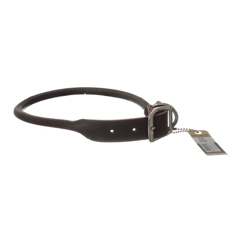 Circle T Latigo Leather Round Collar - 24 Long x 1 Wide