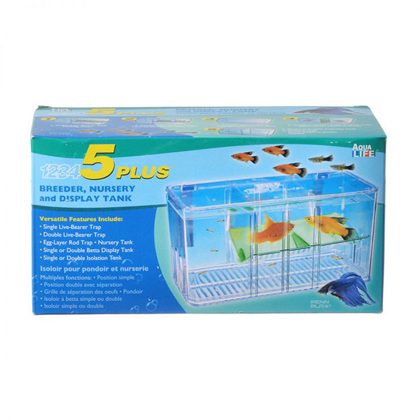Penn Plax 5 Plus Breeder and Display Tank - 8 in. L x 4 in. W x 4 in. H