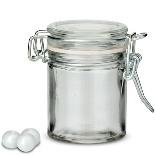 Small Glass Jar With Wire Snap Lid Favor Container 12