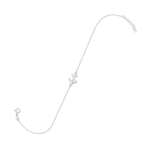 11 in. + 1 in. Sideways Anchor Anklet
