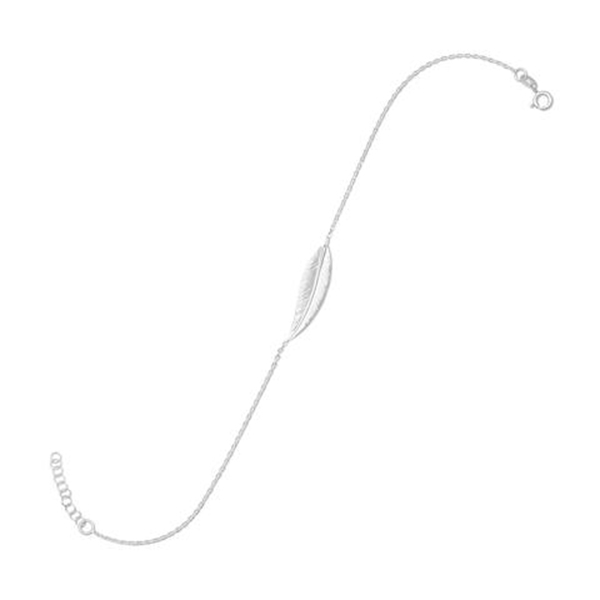  11 in. + 1 in. Sideways Feather Anklet