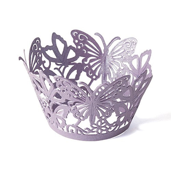Beautiful Butterfly Filigree Paper Cupcake Wrappers 12 - 2 Pieces