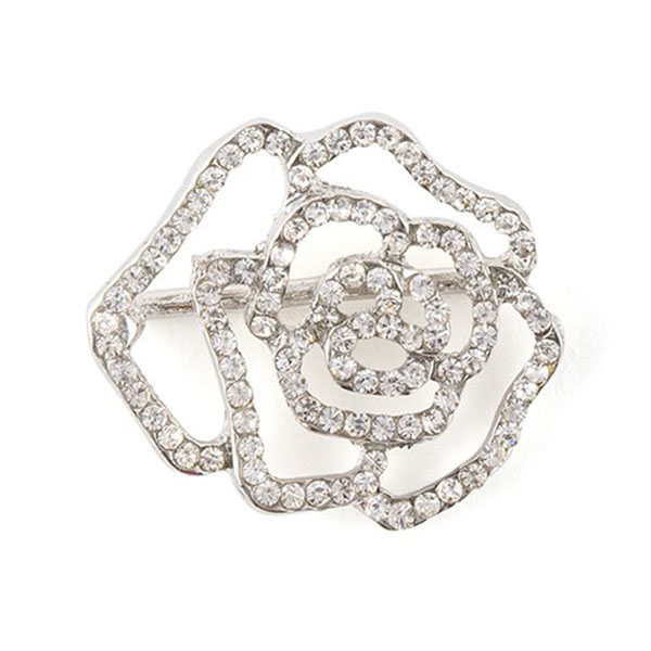 Crystal Rose Buckle - 3 Pieces