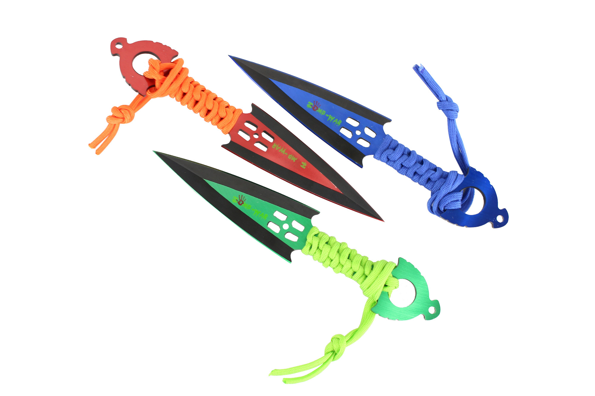 Zomb War 3 Piece Throwing Knife set W/ sheath