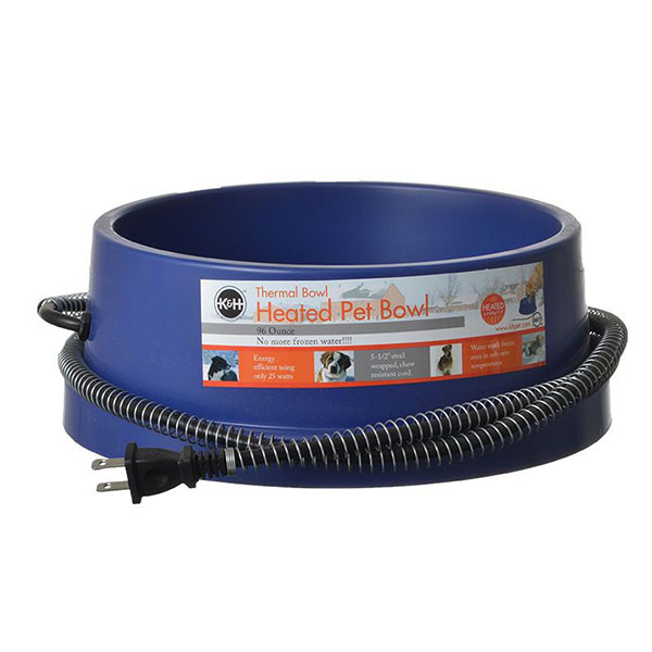 K&H Pet Products Thermal Bowl - Heated Water Bowl - 96 oz