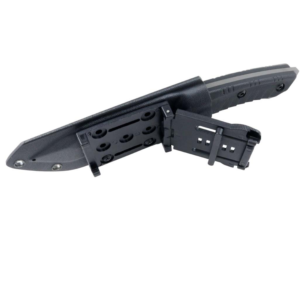Hunt-Down 10 in. Full Tang Hunting Knife with Black Sheath - Stainless Steel Blade