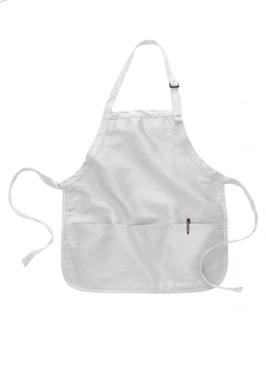Short Length Apron with Pocket