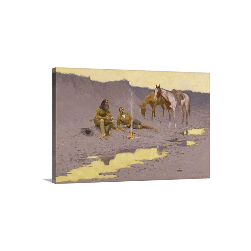 A New Year On The Cimarron By Frederic Remington Wall Art - Canvas - Gallery Wrap