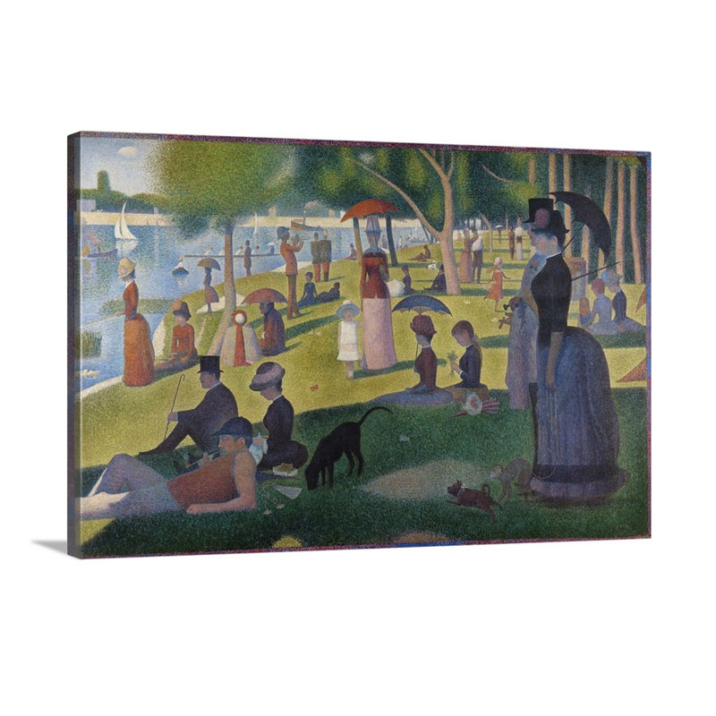 A Sunday On La Grande Jatte By Georges Seurat Wall Art - Canvas - Gallery Wrap