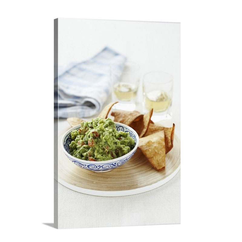 A Bowl Of Guacamole Wall Art - Canvas - Gallery Wrap
