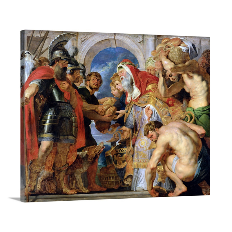 Abraham And Melchizedek 1615 18 Wall Art - Canvas - Gallery Wrap