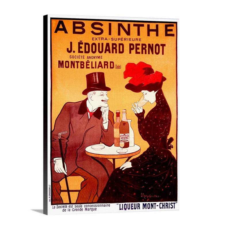 Absinthe Vintage Poster By Leonetto Cappiello Wall Art - Canvas - Gallery Wrap
