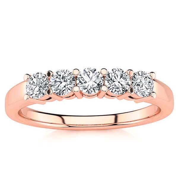 Alisa Diamond Ring - Rose Gold