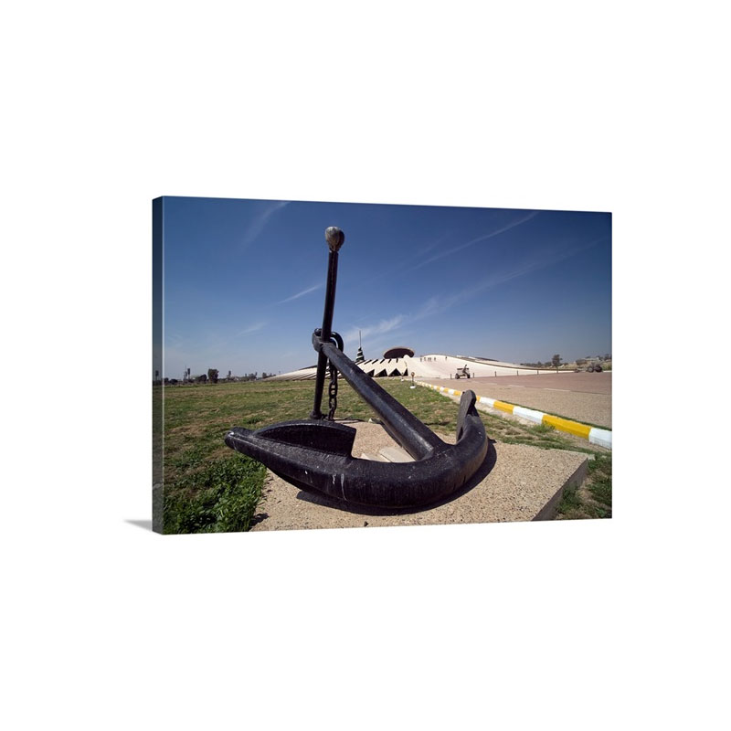 An Anchor Sits At The Entrance Of The Monument To The Unknown Soldier Wall Art - Canvas - Gallery Wrap