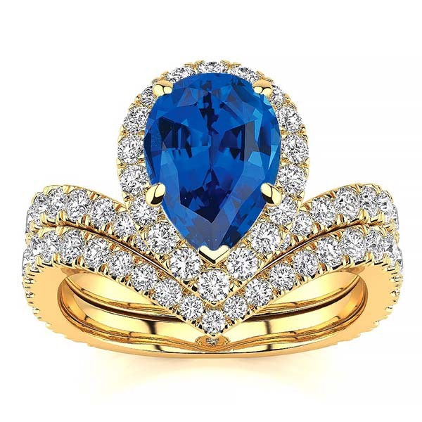 Anna Sapphire Ring - Yellow Gold