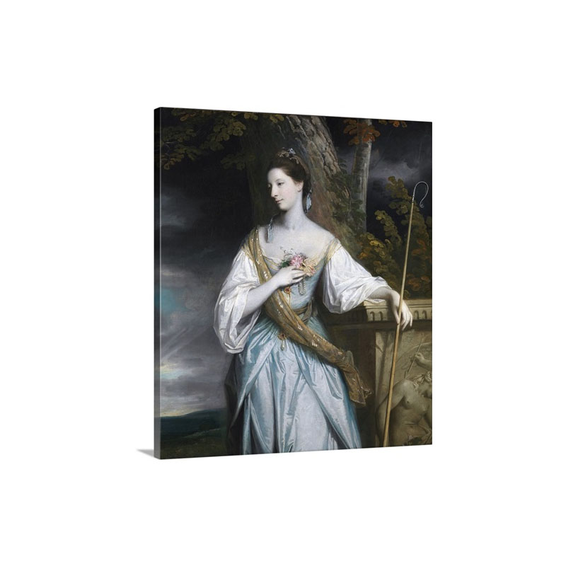 Anne Dashwood Countess Of Galloway By Sir Joshua Reynolds Wall Art - Canvas - Gallery Wrap