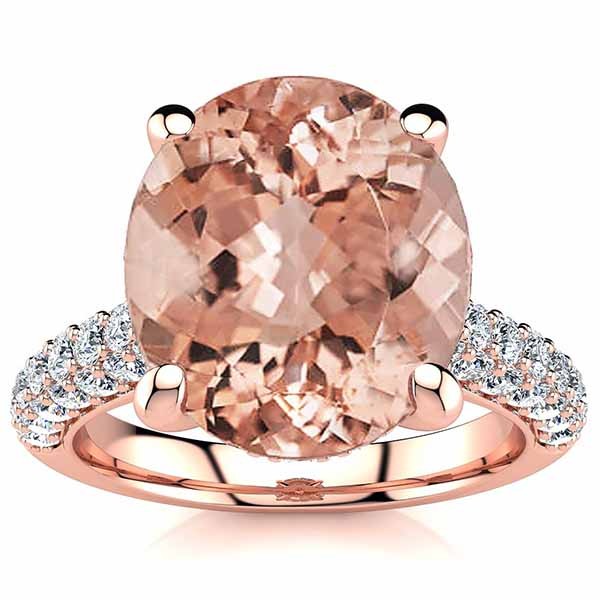 Anye Morganite Ring - Rose Gold