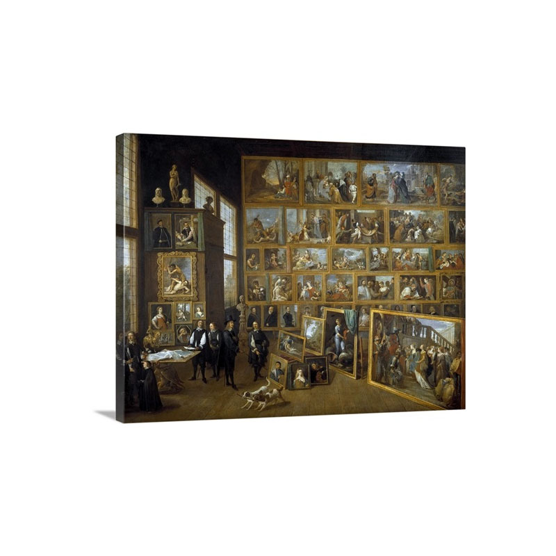 Archduke Leopold Wilhelm In His Picture Gallery In Brussels By David Teniers I I Wall Art - Canvas - Gallery Wrap