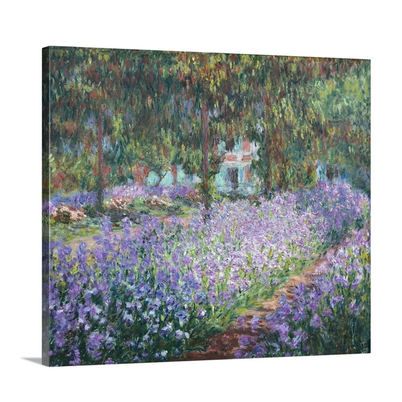 Artist's Garden At Giverny 1900 Wall Art - Canvas - Gallery Wrap